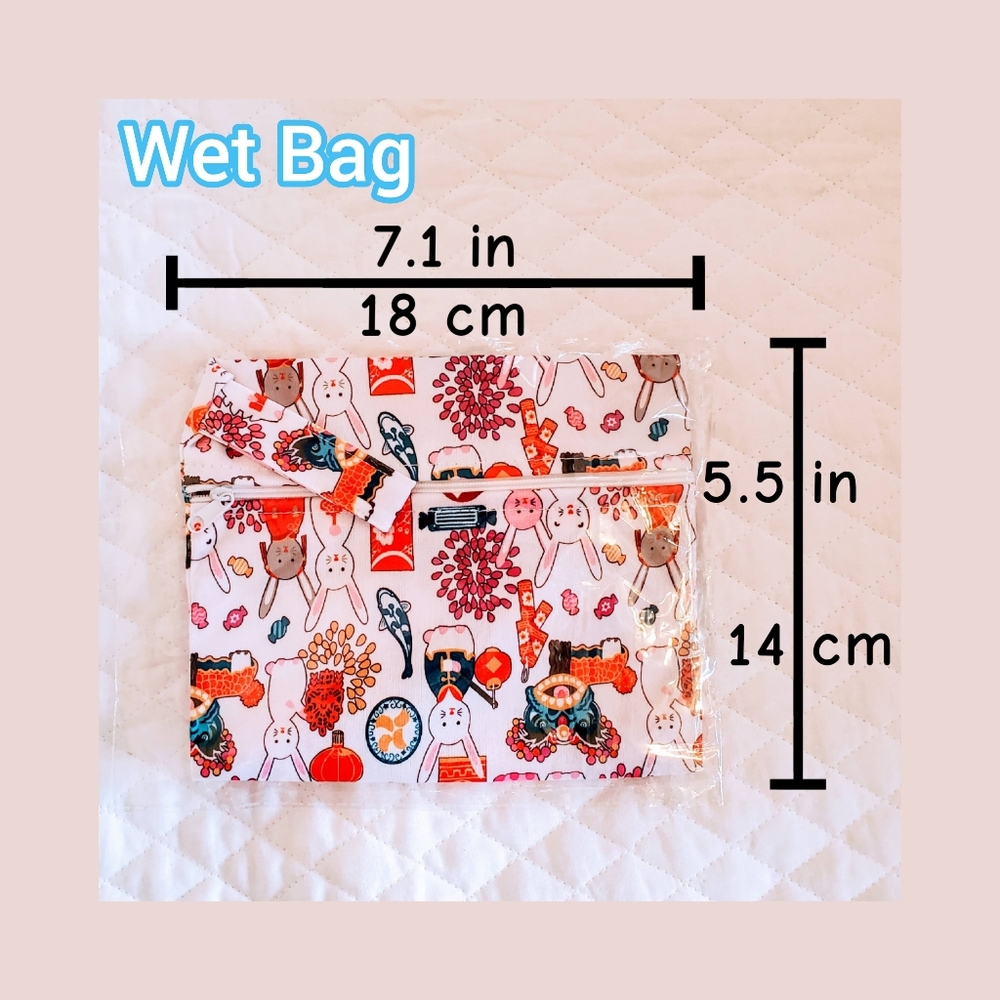 5 Pack - XXL Reusable Menstrual Pads - Absorbent Bamboo Charcoal - 16 in - Picture 4 of 5